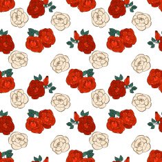 Seamless pattern with roses N48