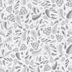 Seamless leaves pattern doodling N2