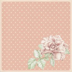 Dotted rose background with ros