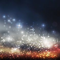 Sparkling Cover Design Template with Abstract Blurred Background N5