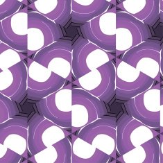 Purple floral pattern with abstract ornament N2