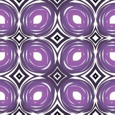 Purple floral pattern with abstract ornament N3
