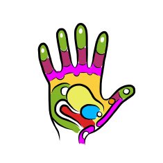 Hand sketch for your design massage reflexology