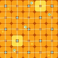 Background geometric seamless large orange squares