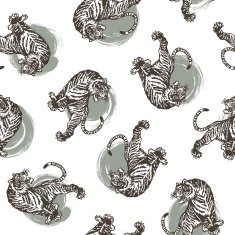 Tiger handwriting pattern N7