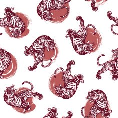 Tiger handwriting pattern N8