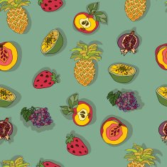 Seamless pattern with fruits N5