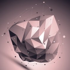 Cybernetic abstract contrast 3D illustration vector
