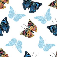Seamless pattern with butterfly N5