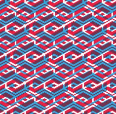 Seamless pattern with parallel intertwine rhombs colorful