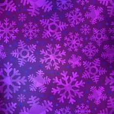 Different blue snowflakes set Abstract seamless background