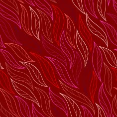red leaves on background vector seamless abstract hand-drawn N2