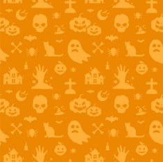 Halloween vector background seamless pattern N3