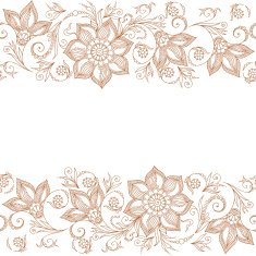 Vector Lace pattern for invitation or greeting card