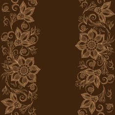 Vector Lace pattern for invitation or greeting card N2