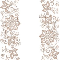 Vector Lace pattern for invitation or greeting card N3