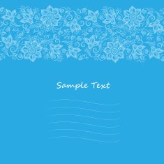 Vector Lace pattern for invitation or greeting card N9