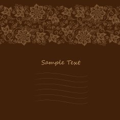 Vector Lace pattern for invitation or greeting card N10