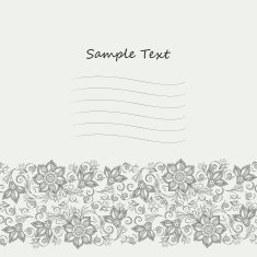 Vector Lace pattern for invitation or greeting card N12