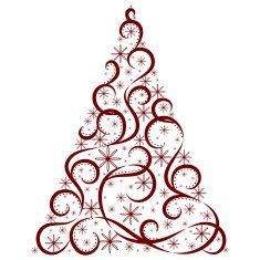Christmas card Xmas tree N4