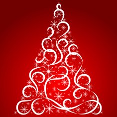 Christmas card Xmas tree N5