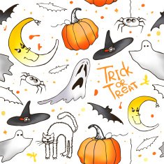 Halloween seamless pattern N32