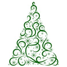 Christmas card Xmas tree N9