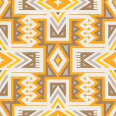 Vector Seamless Tribal Pattern for Textile Design N2