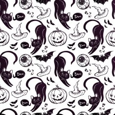 Seamless Halloween pattern N15