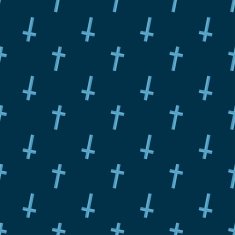 Halloween seamless pattern with crosses
