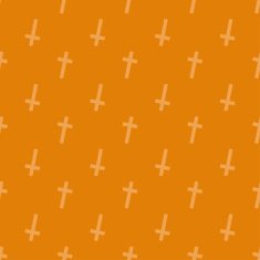 Halloween seamless pattern with crosses N2