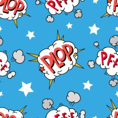 Seamless pattern comics boom design vector illustration
