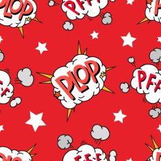 Seamless pattern comics boom design vector illustration N2