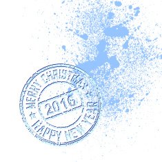 stamp blot new year