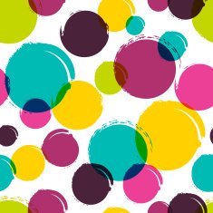 Seamless vector abstract pattern with watercolor blots stains splashes