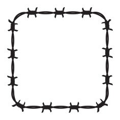 Frame barbed wire N4