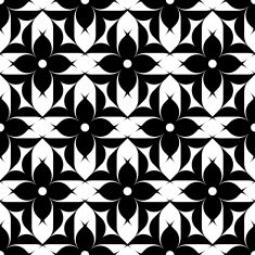 Black and white seamless pattern abstract background N8
