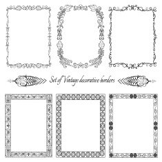 Set of Decorative Vintage frames N3
