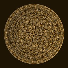 Vector lace pattern in Victorian style