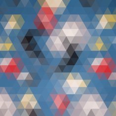 Multicolored angular wattled pattern background N6