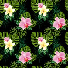 Tropical flowers pattern N2