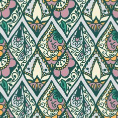Seamless with vintage floral pattern N3