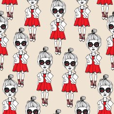 Fashion girls pattern N2