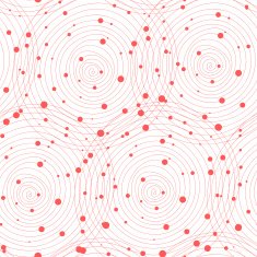 Vector fabric circles seamless pattern background with hand draw N12