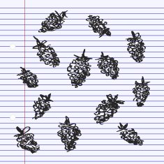 Simple doodle of some raspberries N2