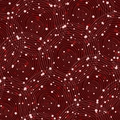 Vector fabric circles seamless pattern background with hand draw N14