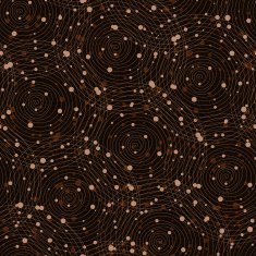 Vector fabric circles seamless pattern background with hand draw N15