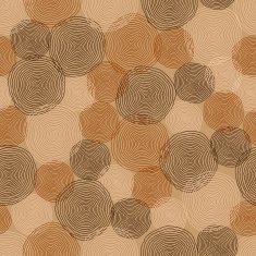 Seamless image with rounds Vector hand drawn background Abstra N7
