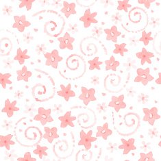 little cute watercolor flowers seamless pattern