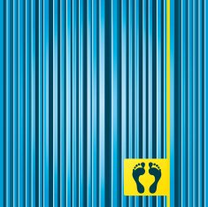 Human footprint sign icon Barefoot symbol